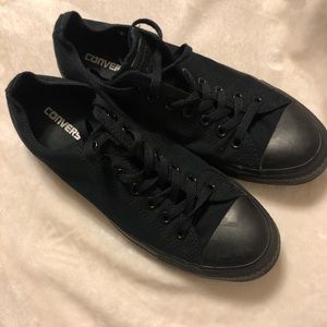 Converse all star black low top